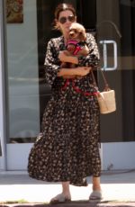 SANDRA BULLOCK and Bryan Randall Out with Their Dog in Los Angeles 07/08/2019