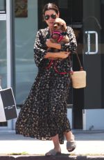 SANDRA BULLOCK and Bryan Randall Out with Their Dog in Los Angeles 07/08/2019