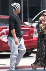 SANDRA BULLOCK and Bryan Randall Out with Their Dog in Los Angeles 07/08/2019