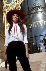 SARA SAMPAIO Arrives at Giorgio Armani Show at Paris Fashion Week 07/02/2019