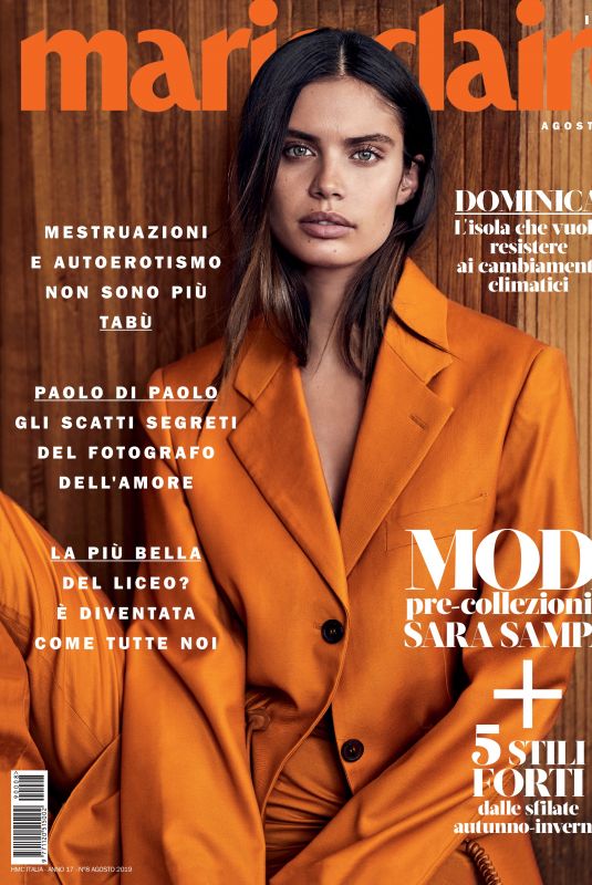 SARA SAMPAIO in Marie Claire Magazine, Italy August 2019