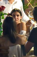 SARA SAMPAIO Out for Dinner in Portofino 07/11/2019