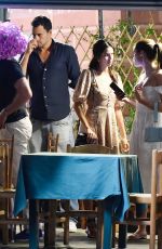 SARA SAMPAIO Out for Dinner in Portofino 07/11/2019