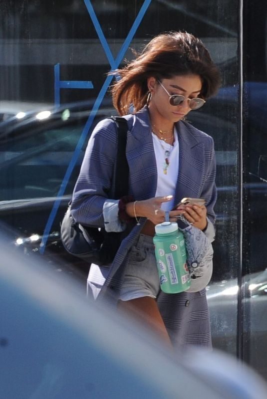 SARAH HYLAND Leaves Drybar Hair Salon in Studio City 07/21/2019