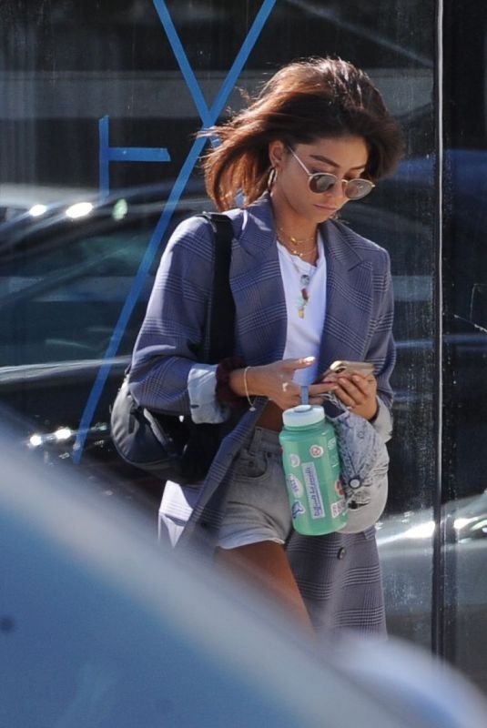 SARAH HYLAND Leaves Drybar Hair Salon in Studio City 07/21/2019