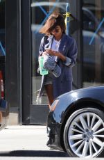 SARAH HYLAND Show New Straightened Hairdo Out in Studio City 07/21/2019