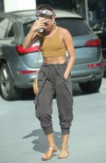 SARAH HYLAND Showing off Her Engagement Ring Out in Los Angeles 07/17/2019