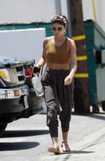 SARAH HYLAND Showing off Her Engagement Ring Out in Los Angeles 07/17/2019