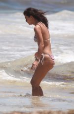 SARAH TARLETON in Bikini and Jim Chapman at a Beach in Tulum 07/16/2019