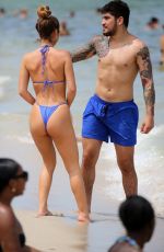 SAVANNAH MONTANO in Bikini at a Beach in Miami 07/11/2019