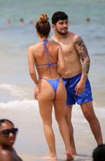 SAVANNAH MONTANO in Bikini at a Beach in Miami 07/11/2019