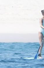 SELENA GOMEZ in Swimsuit Paddleboarding in Punta Mita 07/01/2019