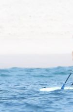 SELENA GOMEZ in Swimsuit Paddleboarding in Punta Mita 07/01/2019