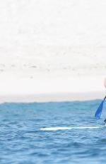 SELENA GOMEZ in Swimsuit Paddleboarding in Punta Mita 07/01/2019