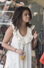 SELENA GOMEZ Out and About in Capri 07/23/2019