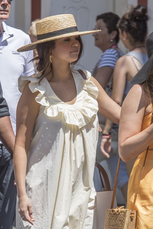 SELENA GOMEZ Out and About in Capri 07/23/2019