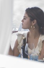 SELENA GOMEZ Out and About in Capri 07/23/2019