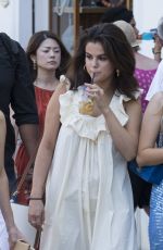 SELENA GOMEZ Out and About in Capri 07/23/2019