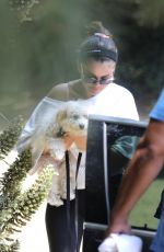 SELENA GOMEZ Out Hiking with Her Dog in Los Angeles 07/06/2019