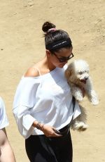SELENA GOMEZ Out Hiking with Her Dog in Los Angeles 07/06/2019