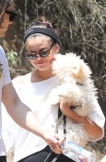 SELENA GOMEZ Out Hiking with Her Dog in Los Angeles 07/06/2019