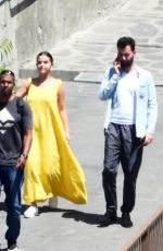 SELENA GOMEZ Out in Civita Di Bagnoregio 07/24/2019
