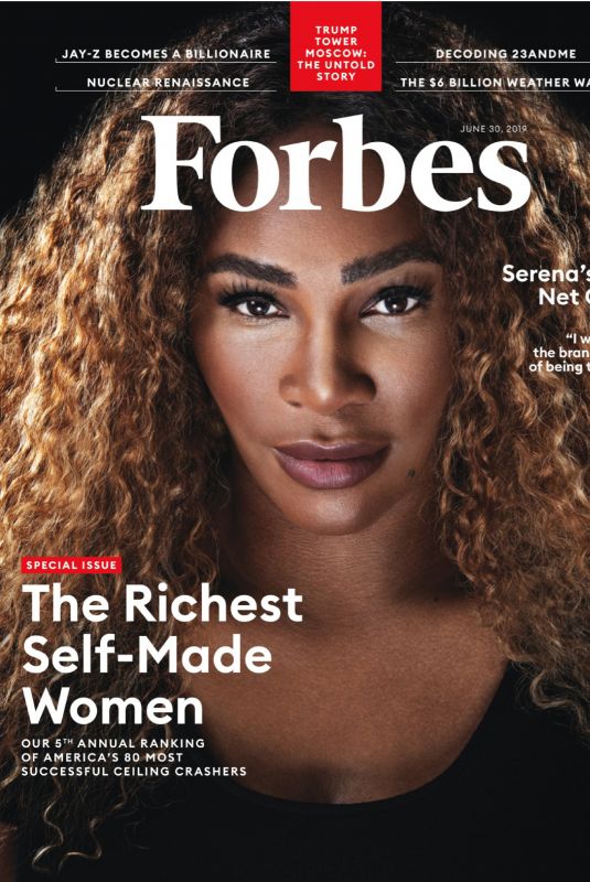 SERENA WILLIAMS in Forbes Magazine, June 2019