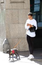 SHANINA SHAIK Out with Her Dog in Los Angeles 07/18/2019