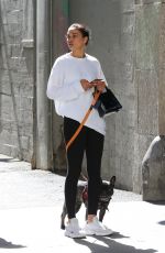 SHANINA SHAIK Out with Her Dog in Los Angeles 07/18/2019