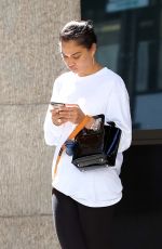 SHANINA SHAIK Out with Her Dog in Los Angeles 07/18/2019