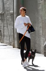 SHANINA SHAIK Out with Her Dog in Los Angeles 07/18/2019