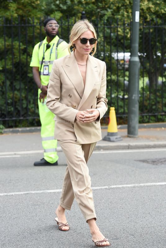 SIENNA MILLER Arrives at 2019 Wimbledon Tennis Championships 07/08/2019