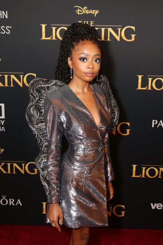 SKAI JACKSON at The Lion King Premiere in Hollywood 07/09/2019