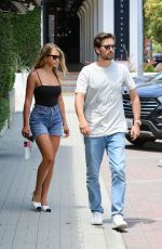 SOFIA RICHIE in Denim Shorts and Scott Disick at Malibu Country Mart 07/22/2019