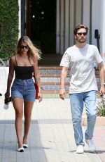 SOFIA RICHIE in Denim Shorts and Scott Disick at Malibu Country Mart 07/22/2019