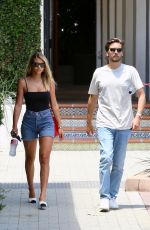 SOFIA RICHIE in Denim Shorts and Scott Disick at Malibu Country Mart 07/22/2019