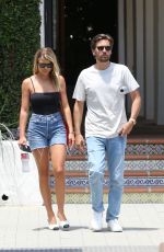 SOFIA RICHIE in Denim Shorts and Scott Disick at Malibu Country Mart 07/22/2019