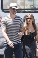 SOFIA VERGARA Out for Lunch on Vacationing in Capri 07/11/2019