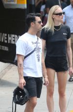 SOPHEI TURNER and Joe Jonas Out in New York 07/30/2019