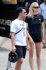 SOPHEI TURNER and Joe Jonas Out in New York 07/30/2019