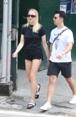 SOPHEI TURNER and Joe Jonas Out in New York 07/30/2019