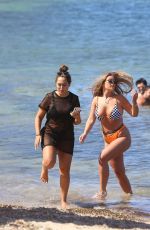 SOPHIE KASAEI and TYNE-LEXY CLARSON on the Beach in Ibiza 07/29/2019