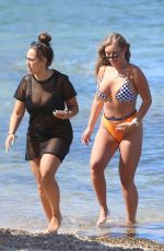 SOPHIE KASAEI and TYNE-LEXY CLARSON on the Beach in Ibiza 07/29/2019