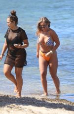SOPHIE KASAEI and TYNE-LEXY CLARSON on the Beach in Ibiza 07/29/2019