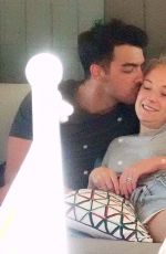 SOPHIE TURNER and Joe Jonas at a Yacht in Positano 07/14/2019