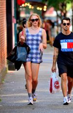 SOPHIE TURNER and Joe Jonas Out Shopping in New York 07/29/2019