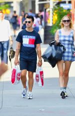 SOPHIE TURNER and Joe Jonas Out Shopping in New York 07/29/2019