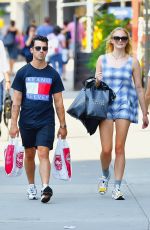 SOPHIE TURNER and Joe Jonas Out Shopping in New York 07/29/2019