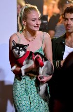 SOPHIE TURNER and JOE JONAS Out with Their Dog in New York 07/28/2019