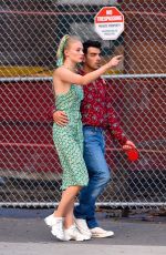 SOPHIE TURNER and JOE JONAS Out with Their Dog in New York 07/28/2019